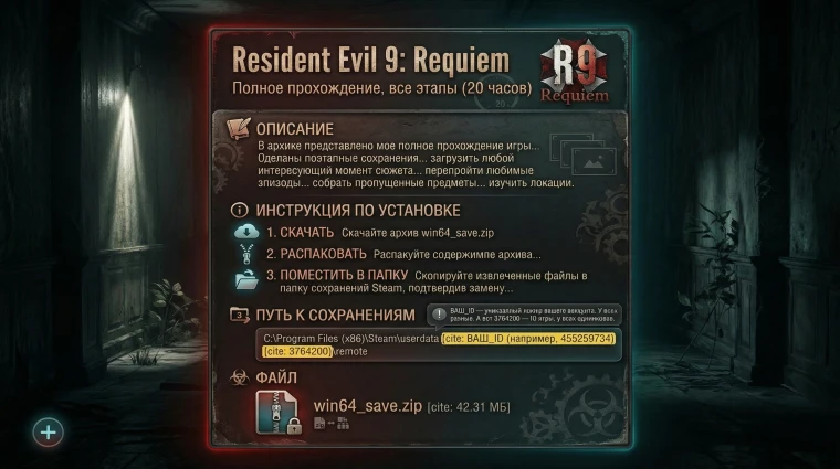 Resident Evil Requiem Сохранение - Полное прохождение